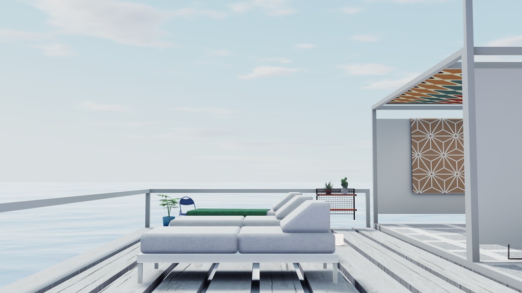 【エアコン故障記念セール】【VRChat想定】SummerBlue (アイランド2.ReBuild)【ワールドアセット】