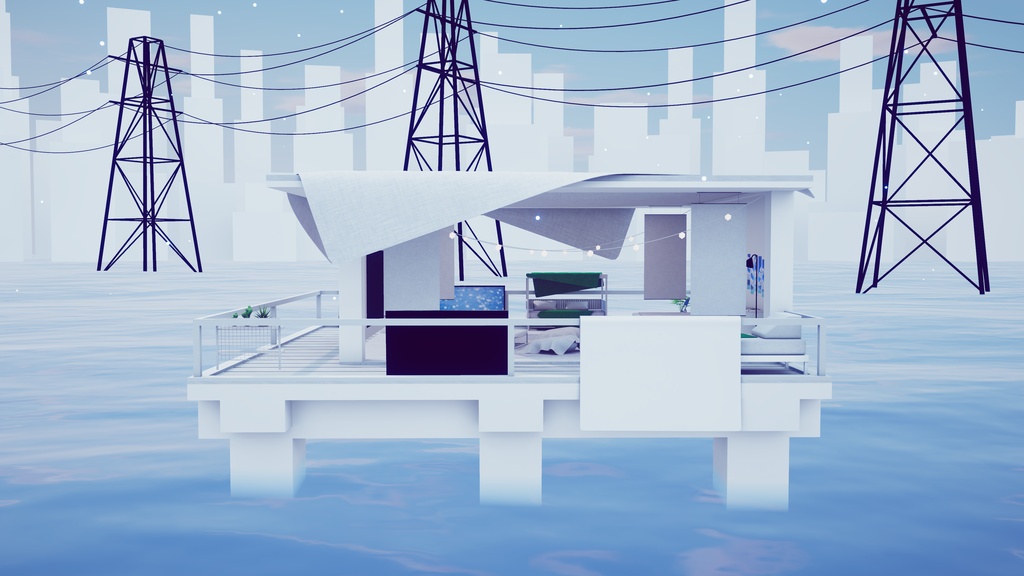 【8/2までセール中!】【VRChat想定】CalmHorizon【ワールドアセット】