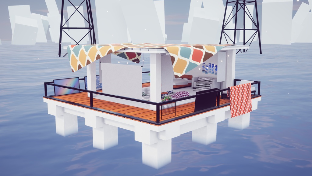 【8/2までセール中!】【VRChat想定】CalmHorizon【ワールドアセット】