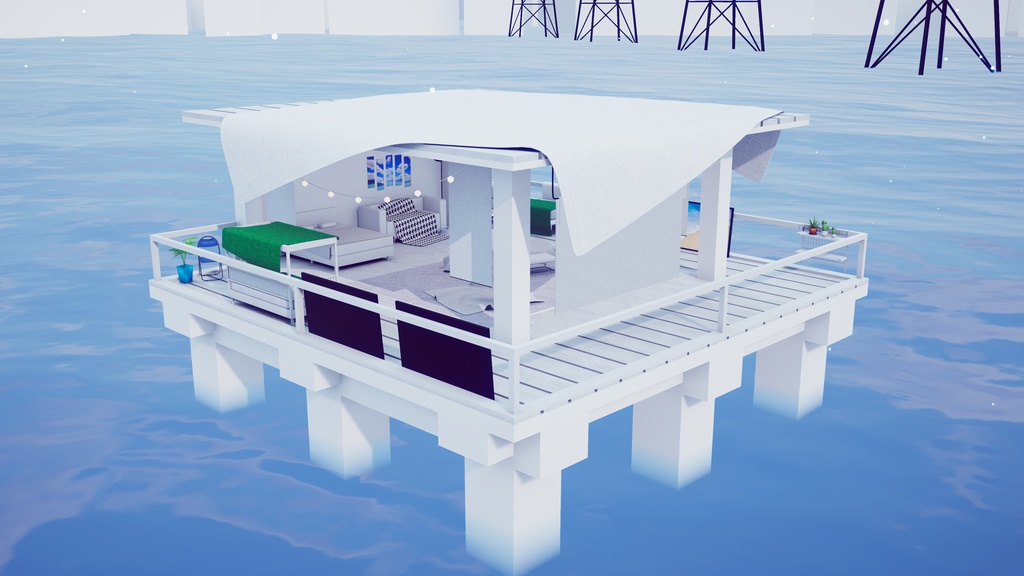 【8/2までセール中!】【VRChat想定】CalmHorizon【ワールドアセット】