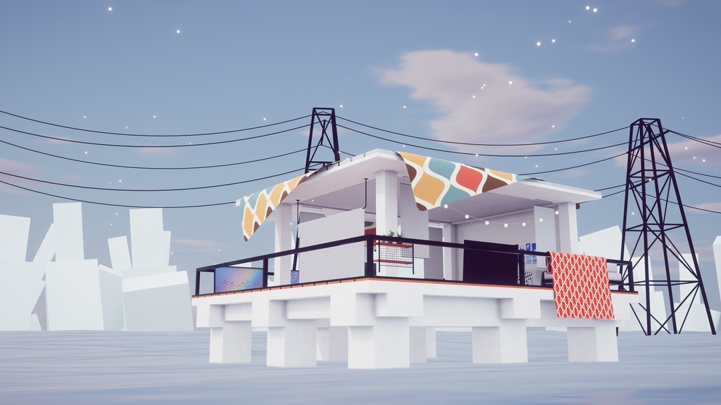 【8/2までセール中!】【VRChat想定】CalmHorizon【ワールドアセット】