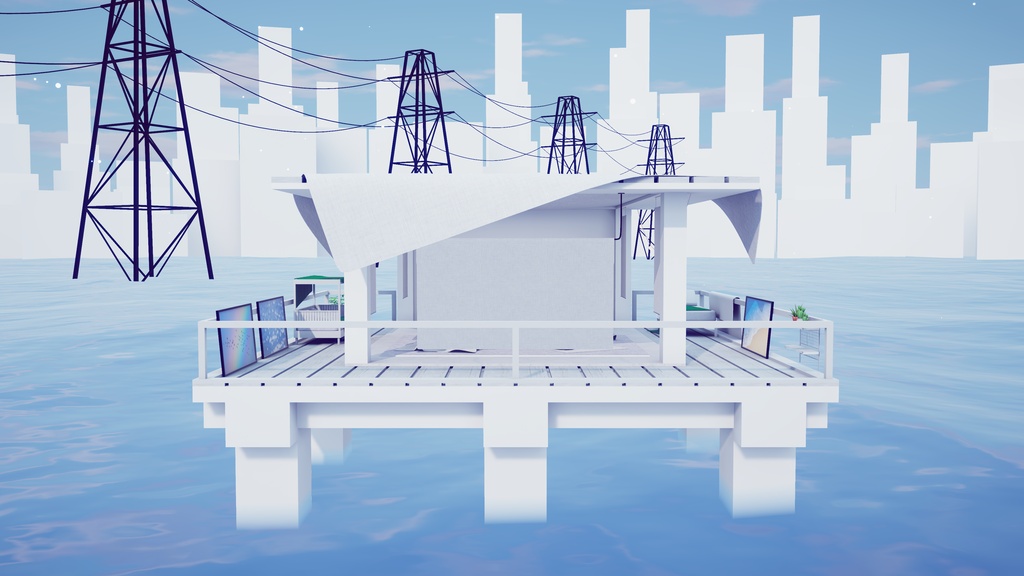 【8/2までセール中!】【VRChat想定】CalmHorizon【ワールドアセット】