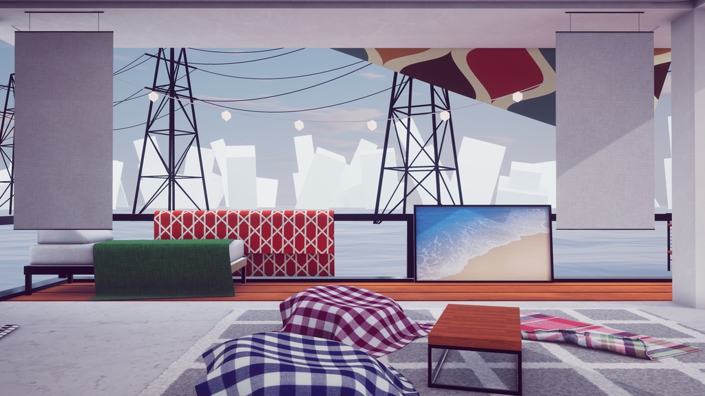 【8/2までセール中!】【VRChat想定】CalmHorizon【ワールドアセット】