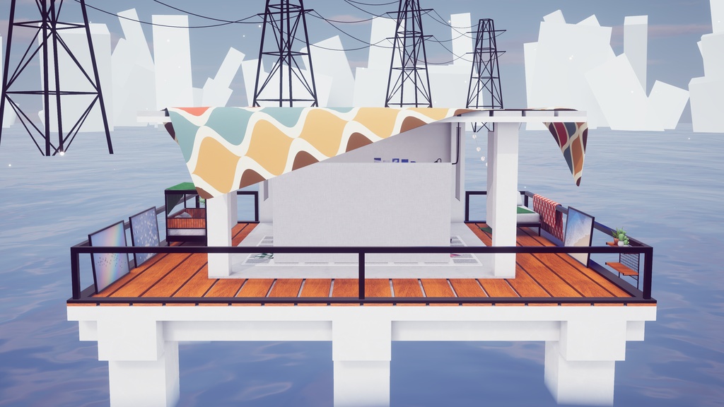【8/2までセール中!】【VRChat想定】CalmHorizon【ワールドアセット】