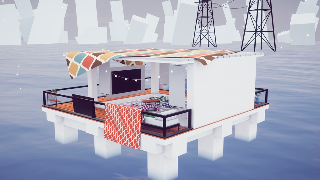 【8/2までセール中!】【VRChat想定】CalmHorizon【ワールドアセット】