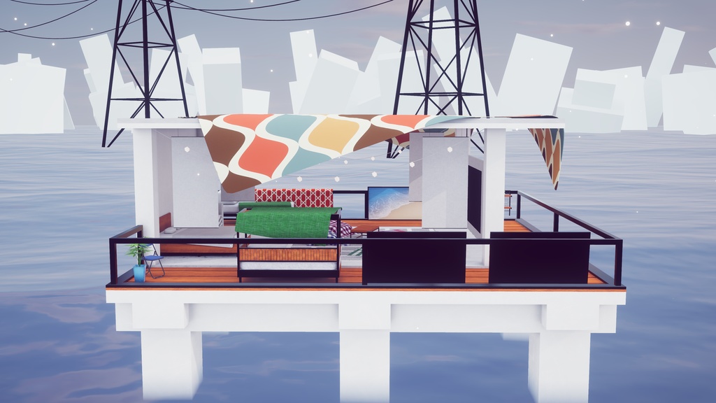 【8/2までセール中!】【VRChat想定】CalmHorizon【ワールドアセット】