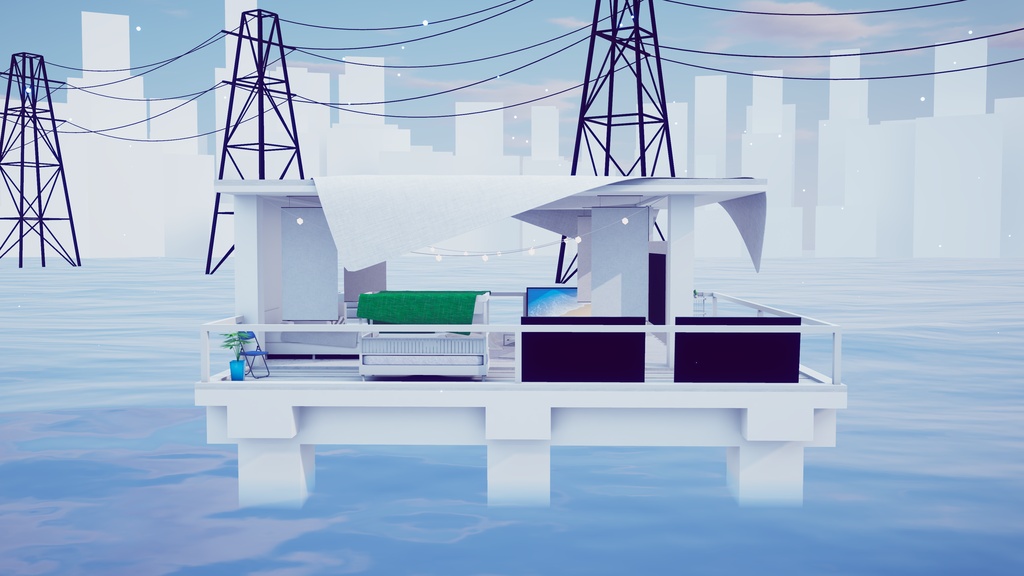 【8/2までセール中!】【VRChat想定】CalmHorizon【ワールドアセット】