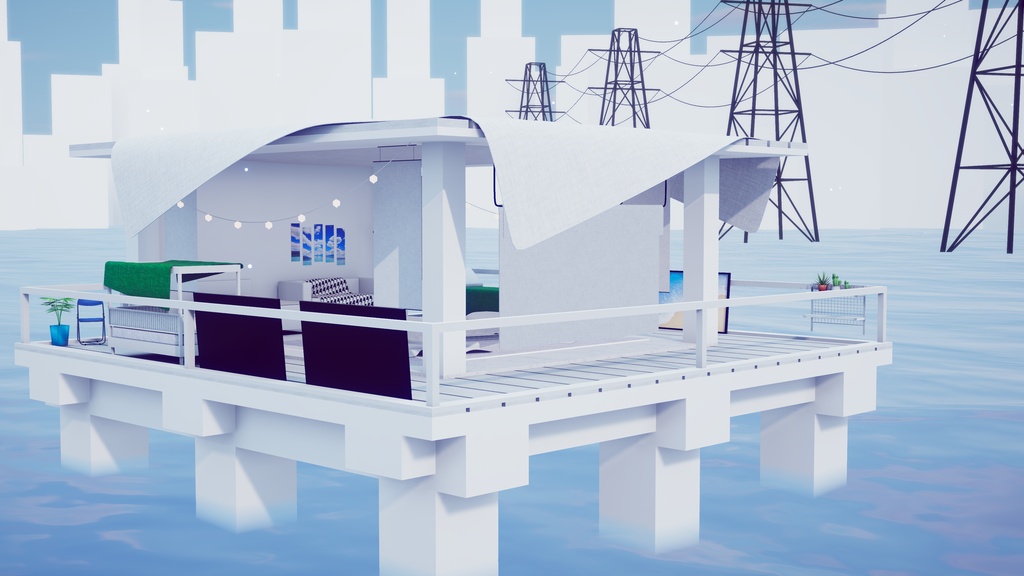 【8/2までセール中!】【VRChat想定】CalmHorizon【ワールドアセット】