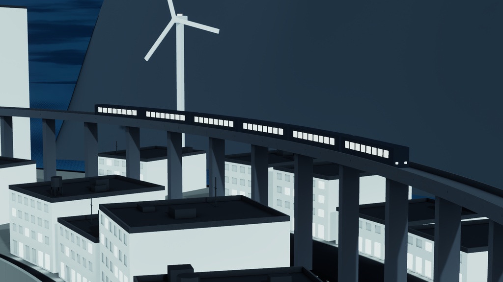 【UnityEditor拡張】窓の向こう側 - NearCity / DistantTrain Generator -【VRChat想定】