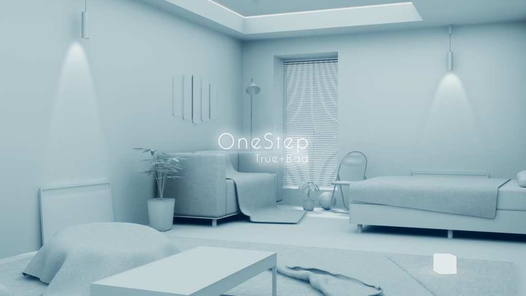 【9/13までセール中!】【VRChat想定】OneStep.ReBuild (True+Bad)【ワールドアセット】