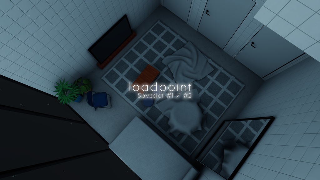 【9/27までセール中！】【VRChat想定】loadpoint ( saveslot #1 / #2 )【ワールドアセット】