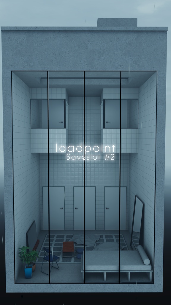 【9/27までセール中!】【VRChat想定】loadpoint ( saveslot #1 / #2 )【ワールドアセット】