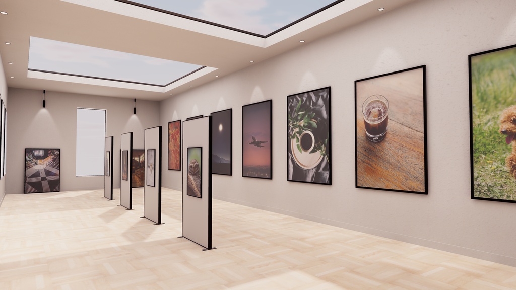 【9/27までセール中!】【VRChat想定】photogallery -furst- 【ワールドアセット】【ケモノ界隈向け】