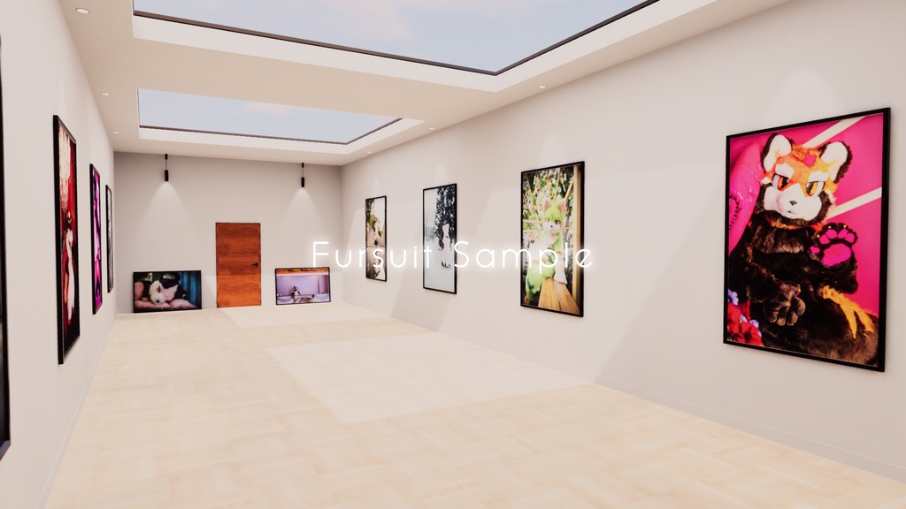 【9/27までセール中!】【VRChat想定】photogallery -furst- 【ワールドアセット】【ケモノ界隈向け】