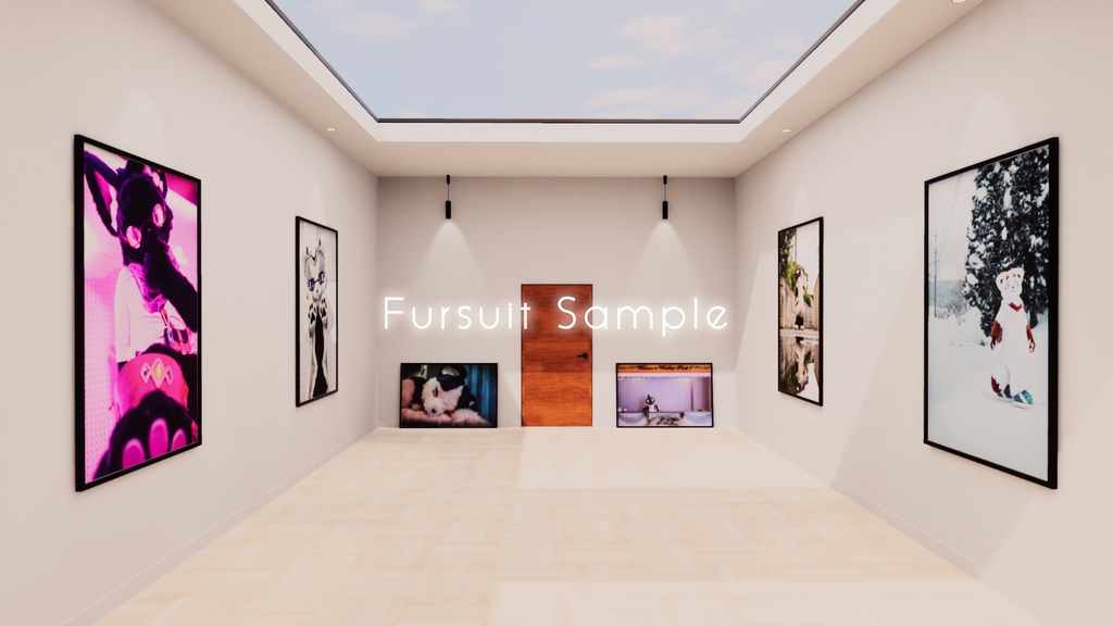 【9/27までセール中!】【VRChat想定】photogallery -furst- 【ワールドアセット】【ケモノ界隈向け】