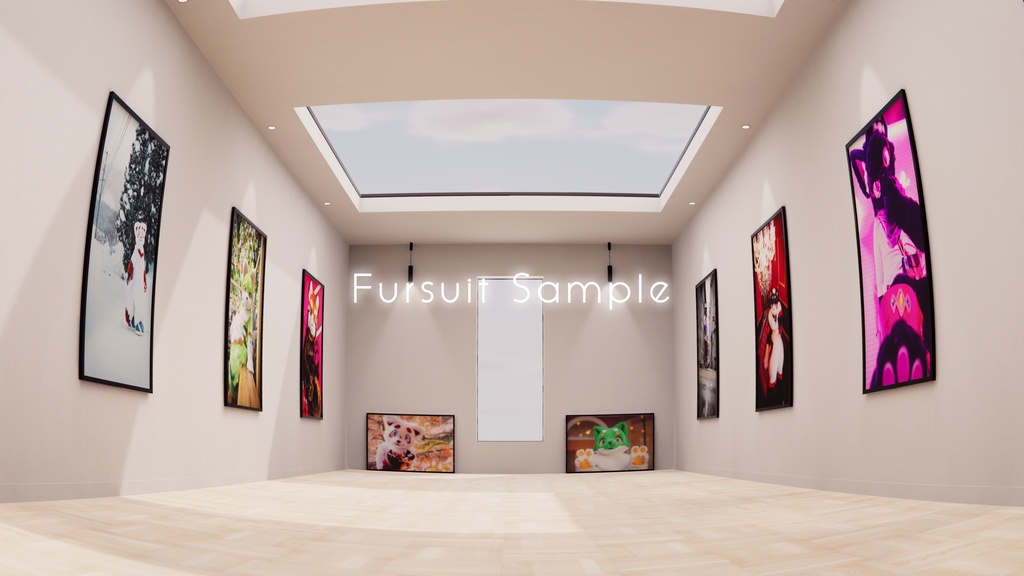 【9/27までセール中!】【VRChat想定】photogallery -furst- 【ワールドアセット】【ケモノ界隈向け】