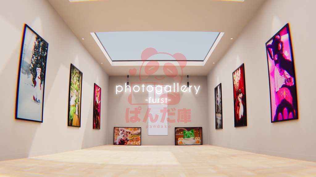 【9/27までセール中！】【VRChat想定】photogallery -furst- 【ワールドアセット】【ケモノ界隈向け】