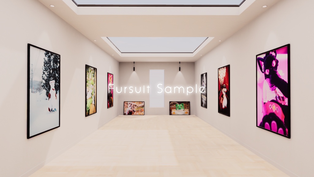 【9/27までセール中!】【VRChat想定】photogallery -furst- 【ワールドアセット】【ケモノ界隈向け】