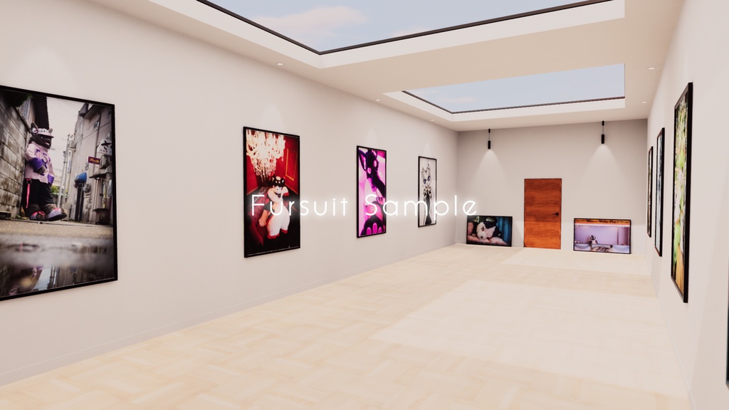 【9/27までセール中!】【VRChat想定】photogallery -furst- 【ワールドアセット】【ケモノ界隈向け】