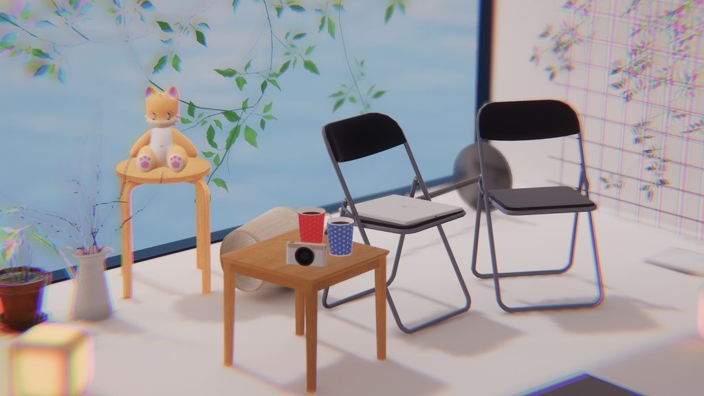 【無料】5000フォロワーありがとう!ワールドサムネ製作支援セット【VRChat想定】