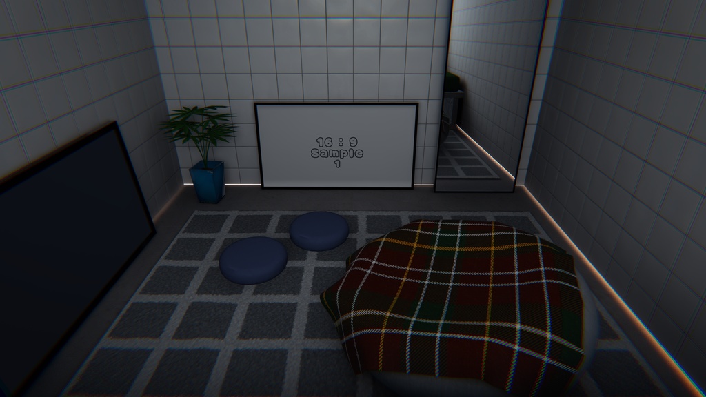 【10/12までセール中!】【VRChat想定】MiniRoom2.ReBuild【ワールドアセット】