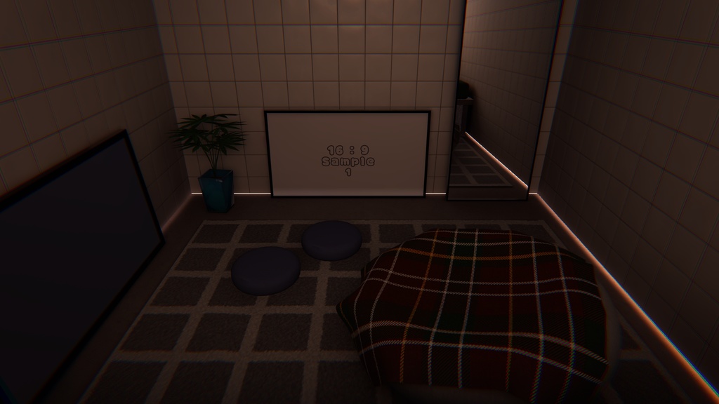 【10/12までセール中!】【VRChat想定】MiniRoom2.ReBuild【ワールドアセット】