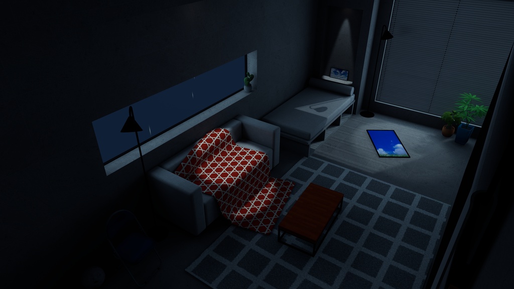 【11/3までセール中!】【VRChat想定】雨が止むまで、ここに居させて。 (RainDrops #1/#2/#3)【ワールドアセット】