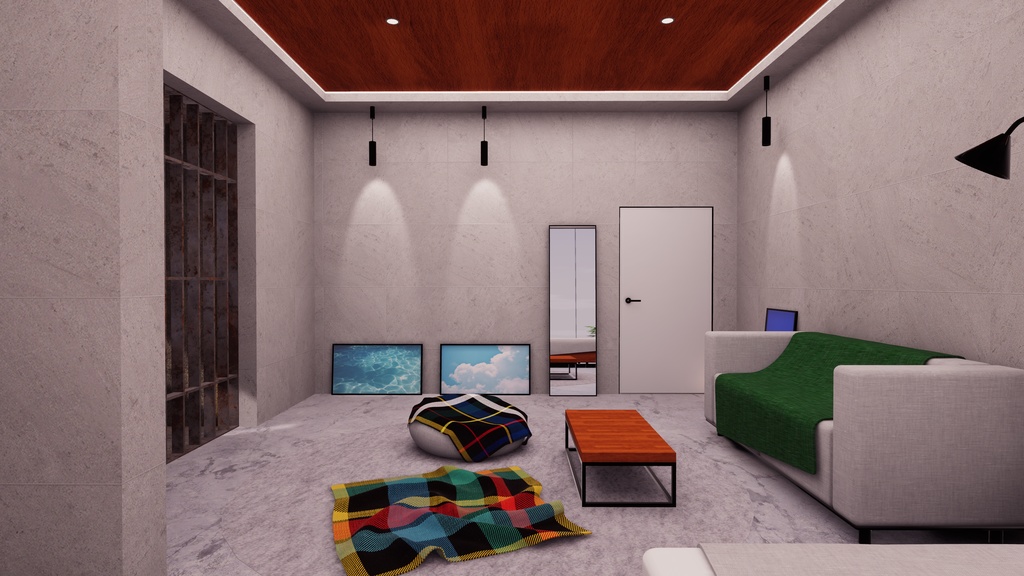 【11/3までセール中!】【VRChat想定】Just牢屋2 (牢屋付きワンルーム2)【ワールドアセット】