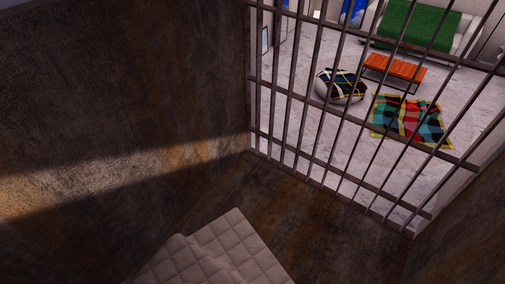【11/3までセール中!】【VRChat想定】Just牢屋2 (牢屋付きワンルーム2)【ワールドアセット】