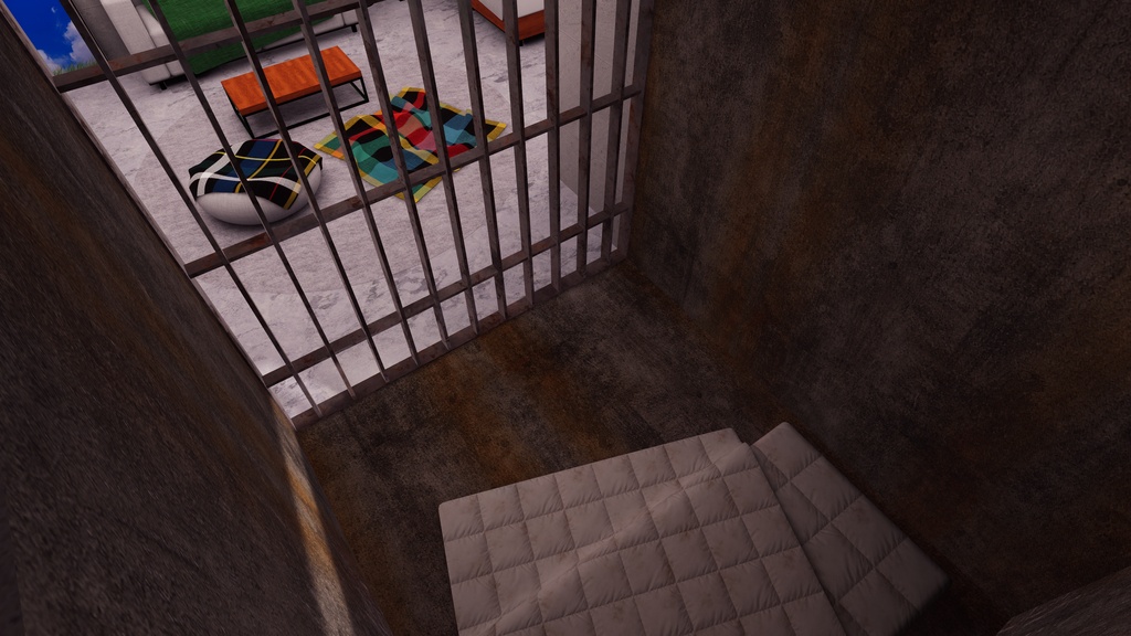 【11/3までセール中!】【VRChat想定】Just牢屋2 (牢屋付きワンルーム2)【ワールドアセット】