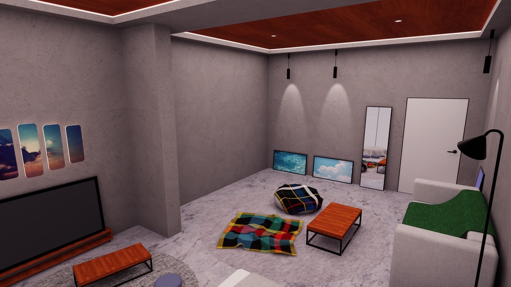 【11/3までセール中!】【VRChat想定】Just牢屋2 (牢屋付きワンルーム2)【ワールドアセット】