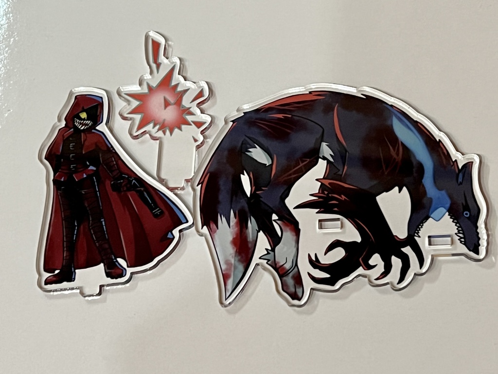 赤頭巾の傭兵&大きくて悪くなるオオカミアクスタプレート