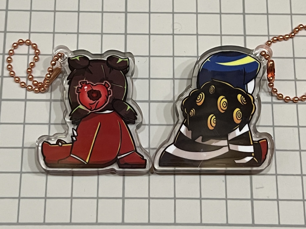 職員おすわりアクリルブロック