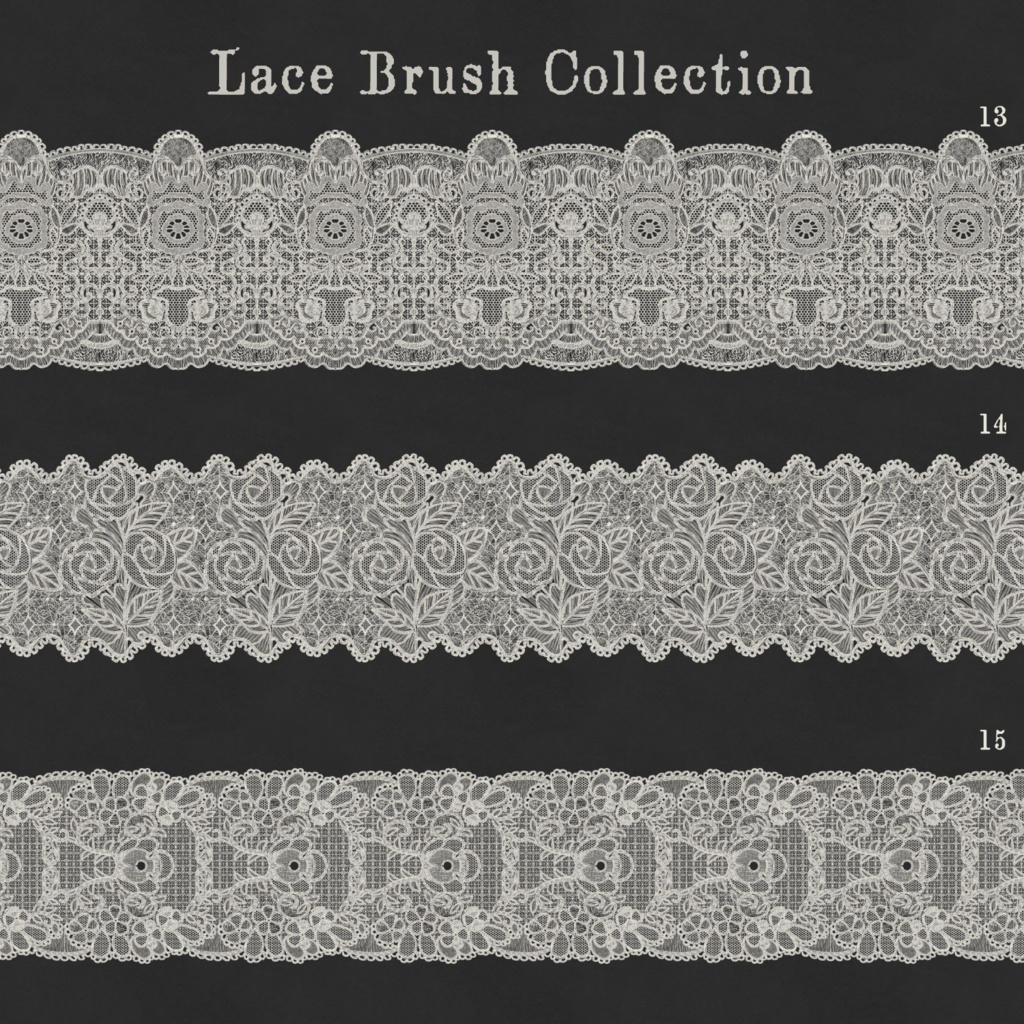 Lace brush collection