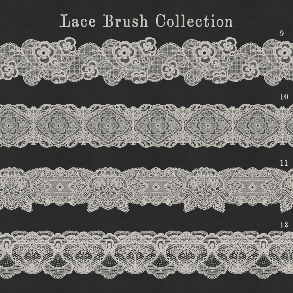 Lace brush collection