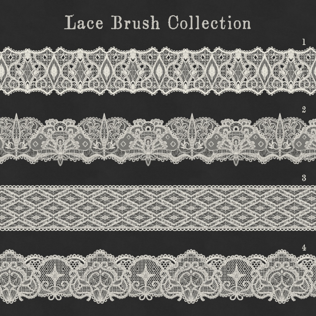 Lace brush collection