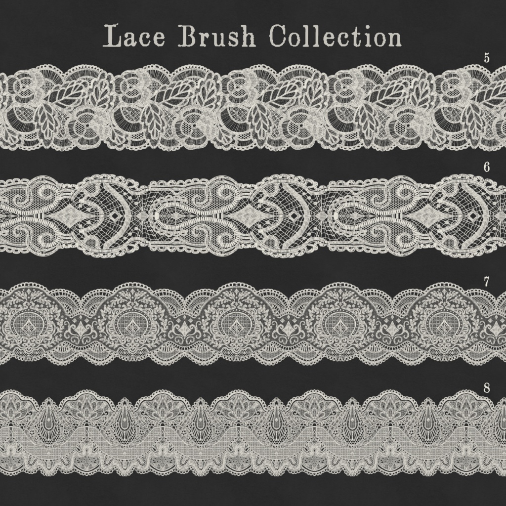 Lace brush collection