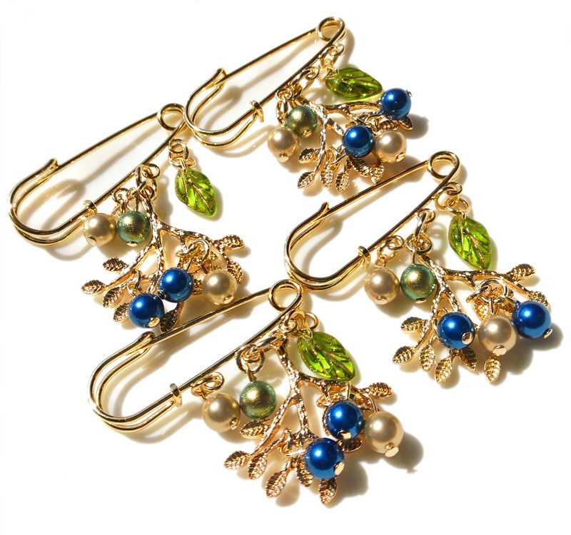 オリーブの樹イメージブローチ