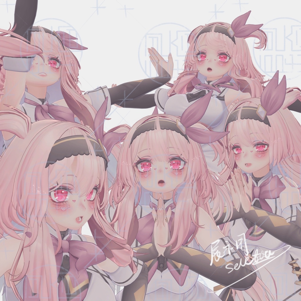 ✙化粧テキスチャ「designingmakeup+eyetexture」✙PINK`R メークアップセットmakeup set∔for kikyo selestia shinra moe ∔