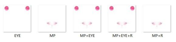 ✙化粧テキスチャ「designingmakeup+eyetexture」✙PINK`R メークアップセットmakeup set∔for kikyo selestia shinra moe ∔