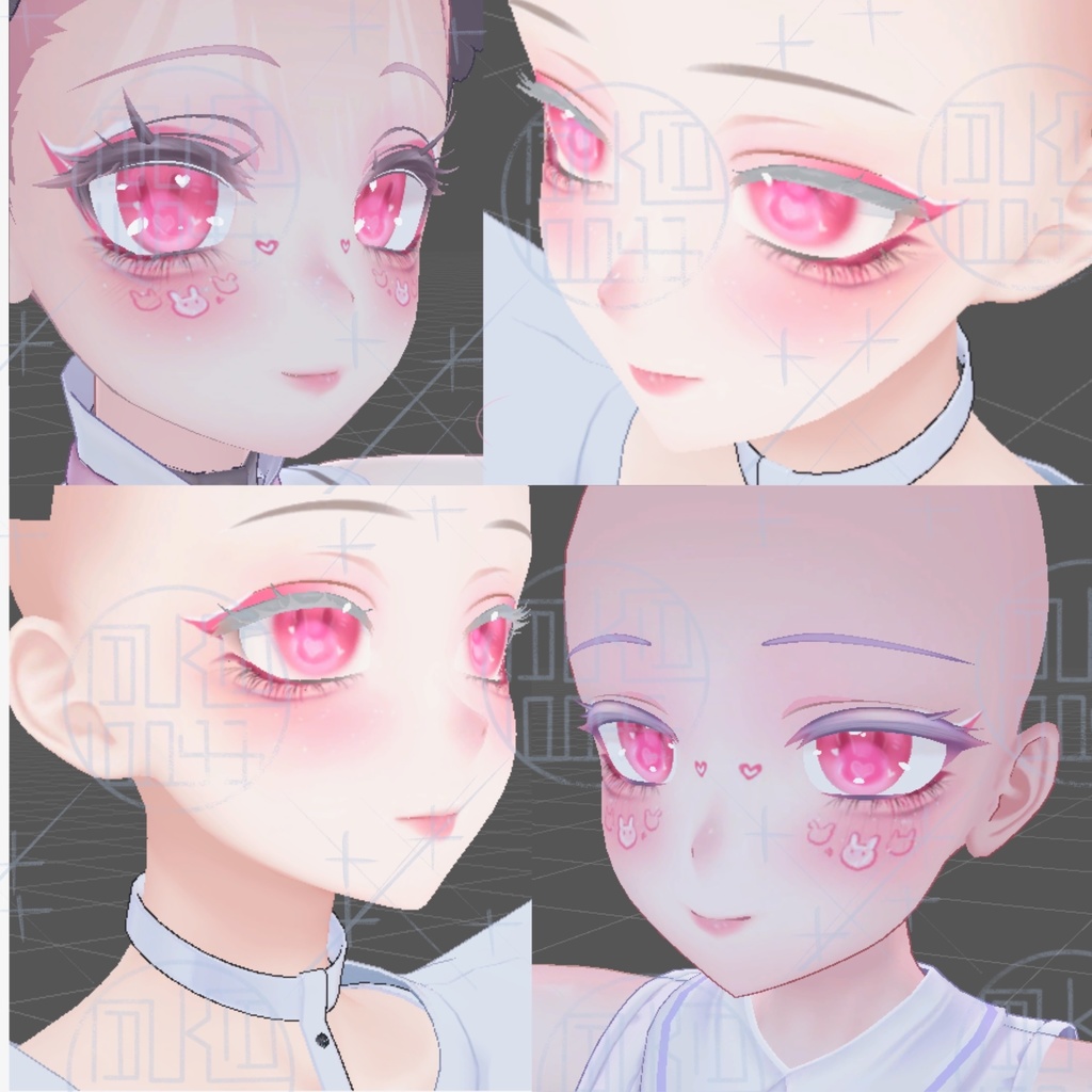 ✙化粧テキスチャ「designingmakeup+eyetexture」✙PINK`R メークアップセットmakeup set∔for kikyo selestia shinra moe ∔