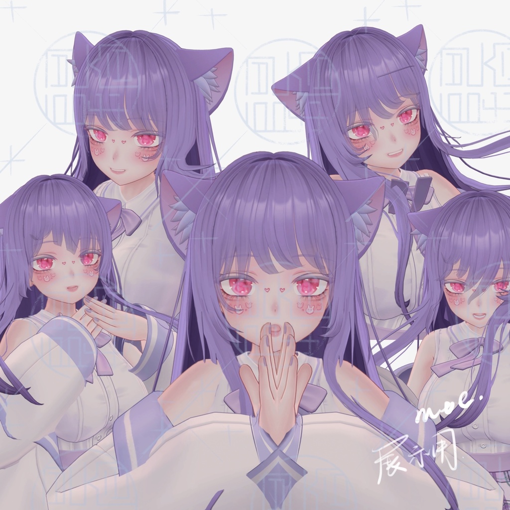 ✙化粧テキスチャFOR森羅shinra「designingmakeup+eyetexture」✙PINK`R メークアップセットmakeup set∔for kikyo selestia shinra moe ∔