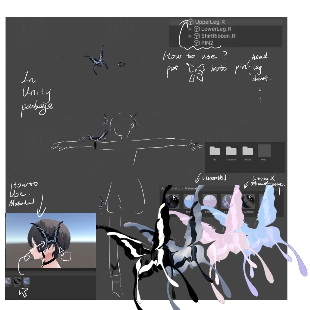 ✙vrc∔B.R∔butterfly ring✙アクセサリーaccessory