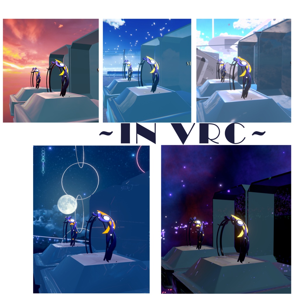 ✙vrc∔MOON&STAR∔Virtual Ring~withbox~✙アクセサリーaccessory