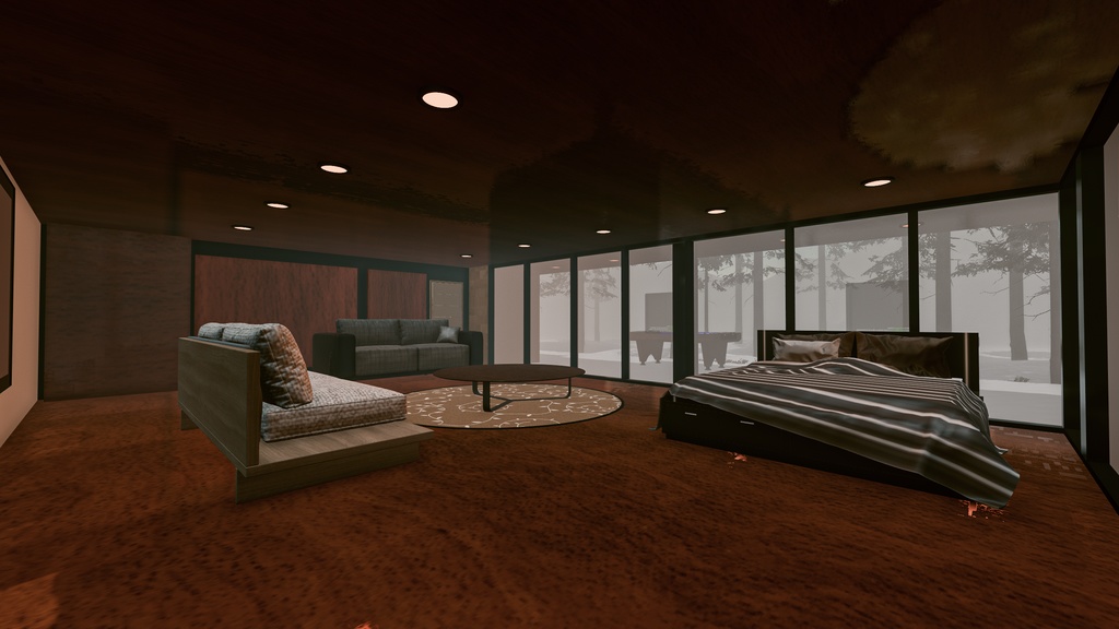 【VRChat Winter Modern Villa / トリシアのウィンターモダンヴィラ】