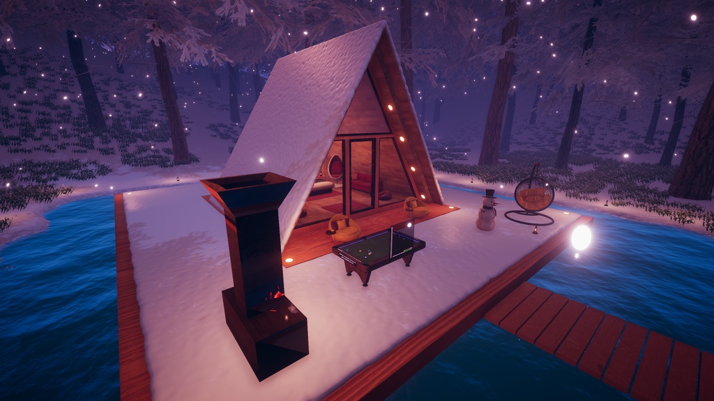 【VRChat Cabin Winter】