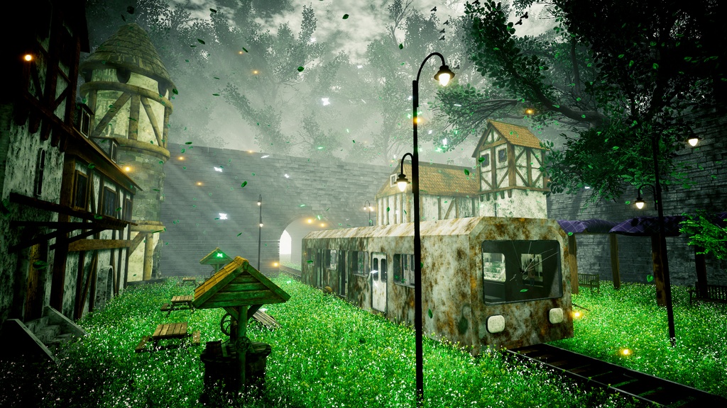 VRChat Forgotten Rail: A Fantasy Village / VRChat 忘却の軌道:幻の村