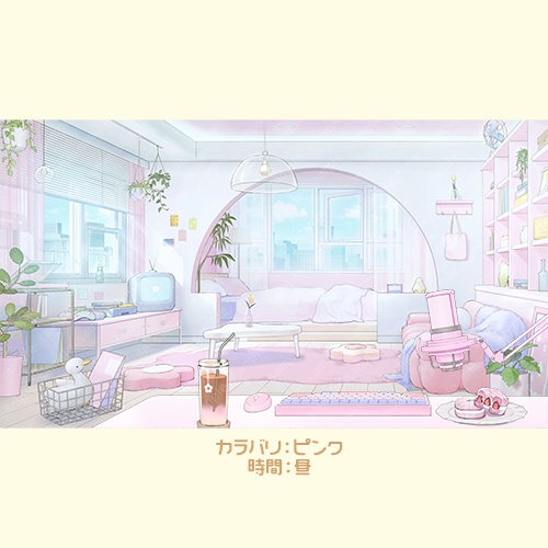 【動く背景素材】ネオレトロな部屋