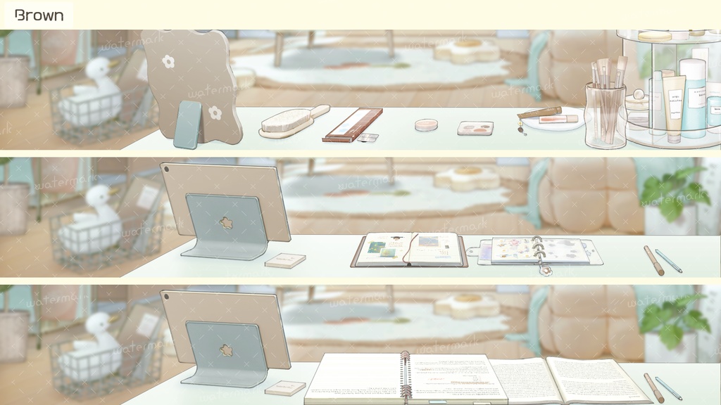 【動く背景素材】ネオレトロな部屋(無料アプデあり)