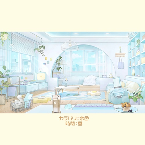 【動く背景素材】ネオレトロな部屋